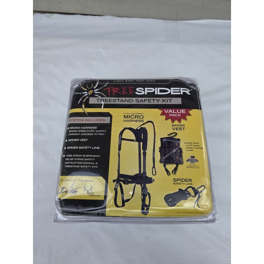 Tree Spider Treestand Safety Kit Micro Harness Vest Safety Line New Sealed